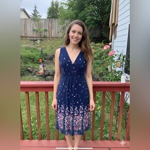 St Johns Bay Blue Floral Sundress